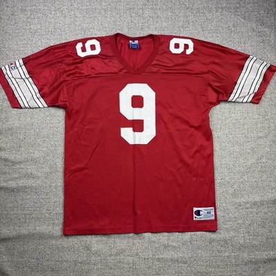 Vintage Champion Football Jersey Size 48 Red #9 Men's XL | eBay