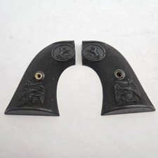 Used Colt Single Action Army Saa 2nd Gen Grips Grip Black Plastic Eagle