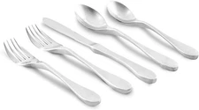 Knork Matte 20-Piece Flatware Set Silver