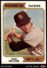 1974 Topps #148 Dave Hilton WAS NATL LEA VARIATION 6 - EX/MT