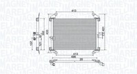 Kondensator Klimaanlage Magneti Marelli 350203772000 FüR Fiat Ducato Bus CAT 4X4