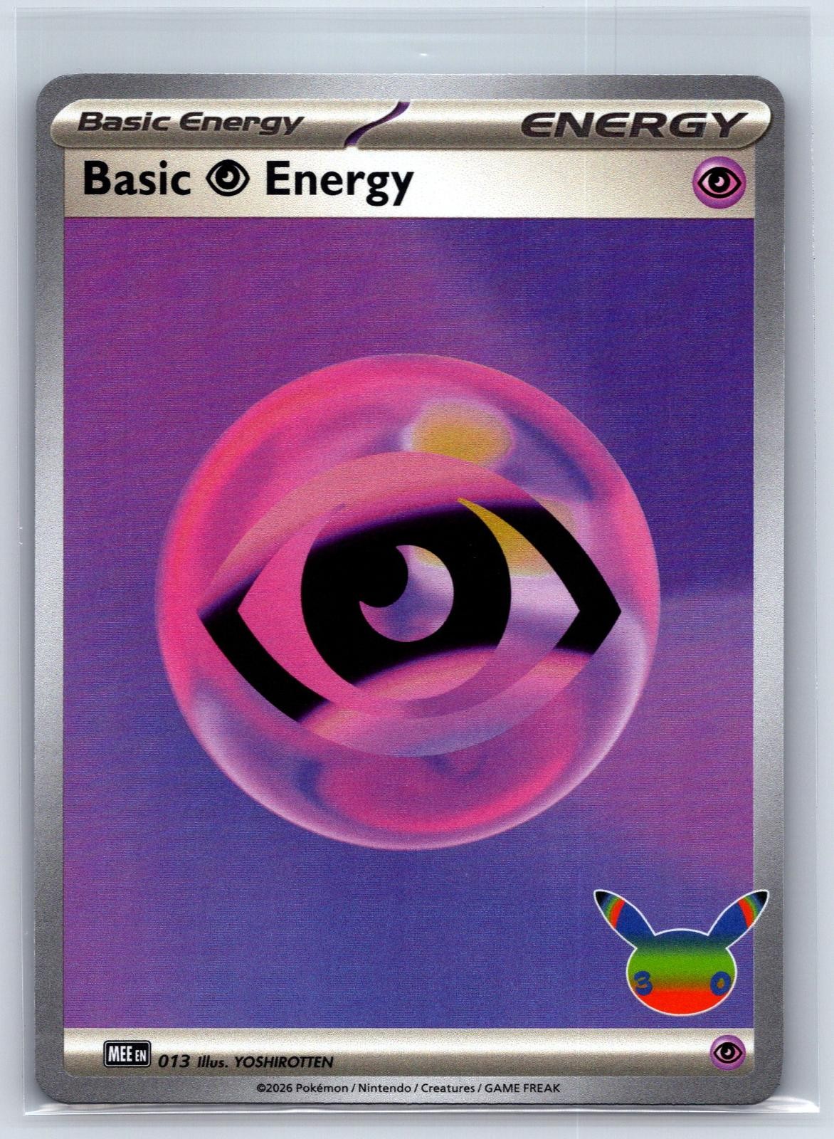 Basic Psychic Energy (30th Celebration) 013 Holo MEE: Mega Evolution Energies