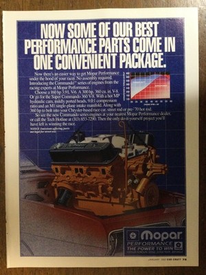 8849 Advertisement Mopar Performance Engine Come In One Package
