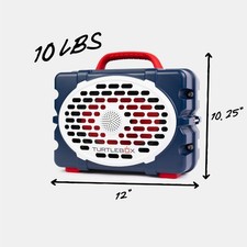 TurtleBox Americana Blue Waterproof Bluetooth Gen 3 Outdoor Portable Speaker