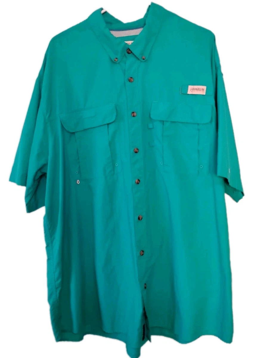 Chemise De Pêche Magellan Homme Manches Courtes – Bleu Clair Taille XL