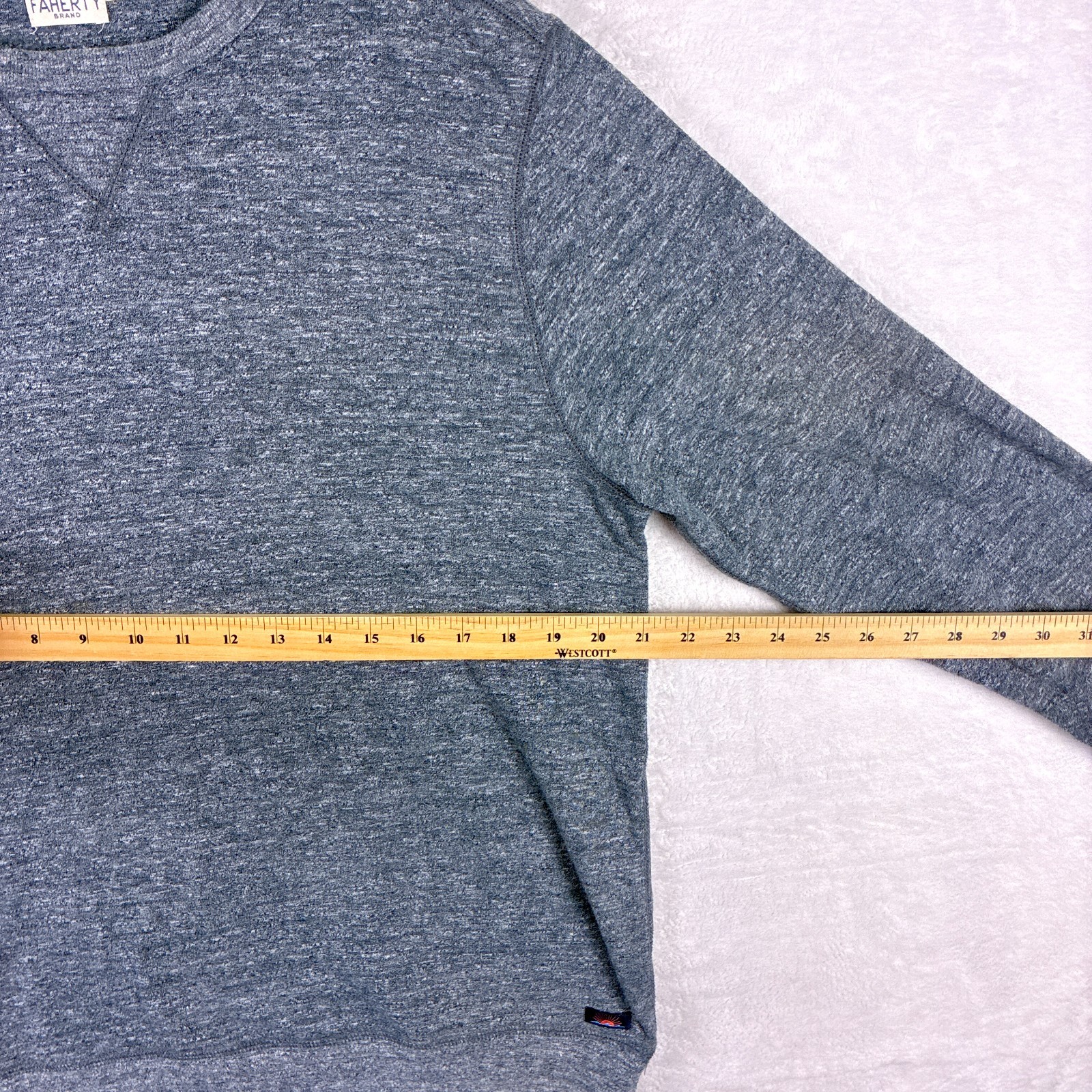 Faherty Crew Neck Sweatshirt Pullover Sweater Cre… - image 5