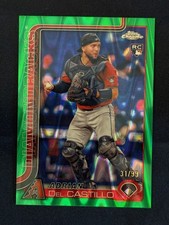 2025 Topps Chrome Baseball Adrian Del Castillo Green RC /99 Diamondbacks