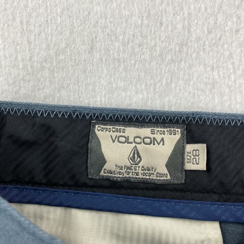Volcom Shorts Men's 28 Blue Hiking Chino Casual American Preppy Outdoors Pants - Picture 7 of 19
