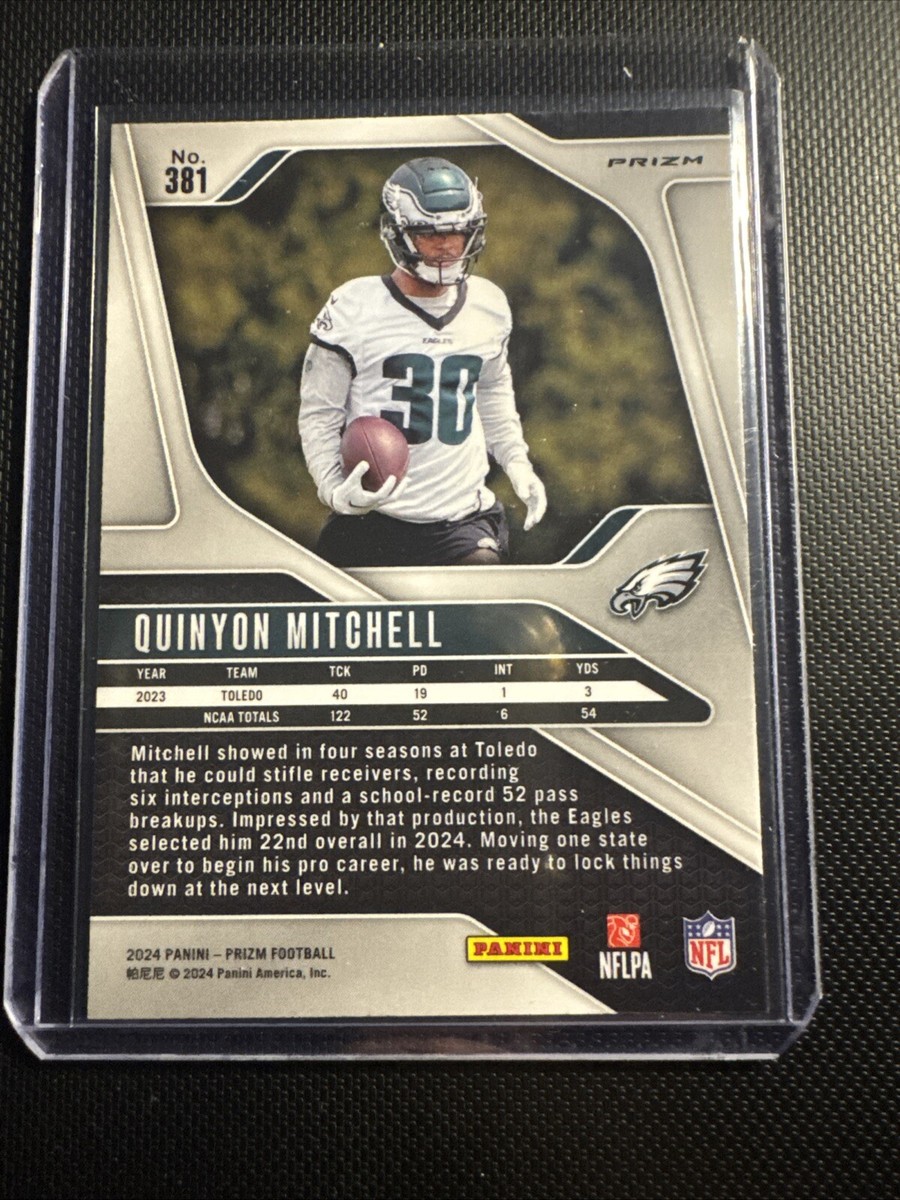 Quinyon Mitchell 2024 Prizm Football#381 Orange Lazer Prizm Rookie