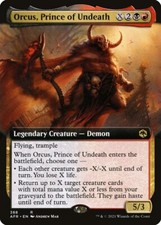 MTG ~ Orcus, Prince of Undeath (Extended Art Foil) ~ AFC ~ NM