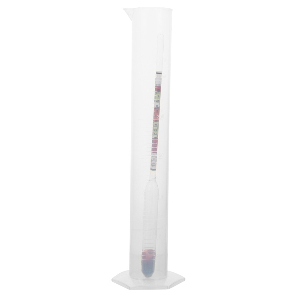 Alcohol Tester Triple Scale Hydrometer With Cylinder For Brewing Beer Wine
