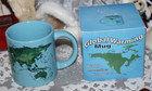 Global Warming Coffee Mug Unemployed Guild Philosophers Earth World Map NIB — photo 1