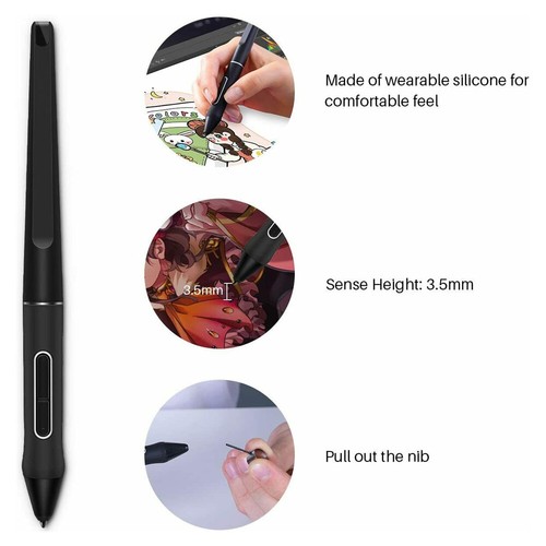 PW517 Battery-Free Stylus Pen for Kamvas 13/22/22 Plus/for Kamvas Pro 24 Stylus - Picture 4 of 6