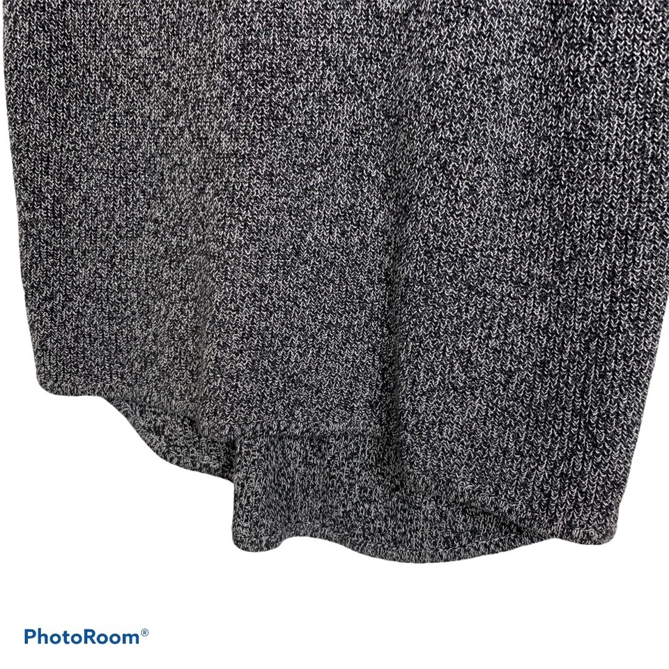 AJ Andrea Jovine Tunic Sweater Shirt Black White Women's size M Cotton - Изображение 4 из 4