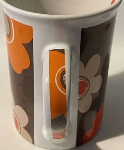 Rayware Mug – Retro 70s Orange Yellow Flower Power Floral Design – Collectable - Picture 4 of 7