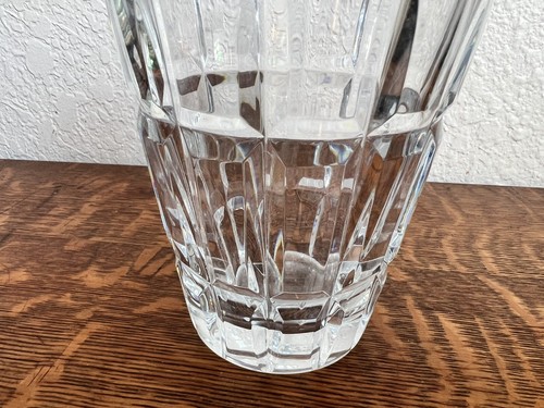 BACCARAT FRANCE ART NADINE PATTERN CRYSTAL FLOWER VASE ART GLASS HOME DECOR - Picture 4 of 10