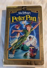 Disney’s Peter Pan VHS, 1998, 45th Anniversary Limited Edition