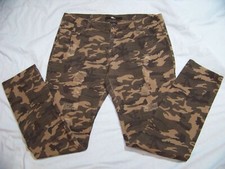 Women's Drama Gold Distressed Camo Jeans - No Size - L - See Measurements