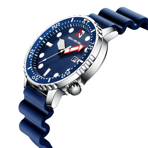 XMAS Gift BEN NEVIS Sport Quartz Style Luminous Silicone Auto Date Men Boy Watch