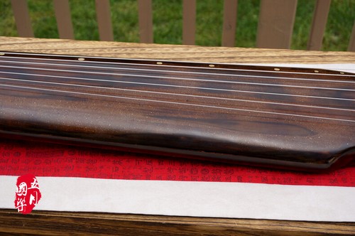 Professional Chinese Aged Fir Guqin 7-stringed Zither Instrument -- 專業古琴(老杉木/仲尼) - Picture 6 of 12