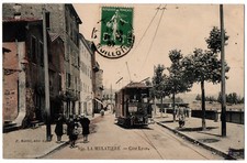 CPA 69 - LA MULATIERE (Rhone) - 849. Côté Lyon (animée, tramway) - Ed. P. Martel