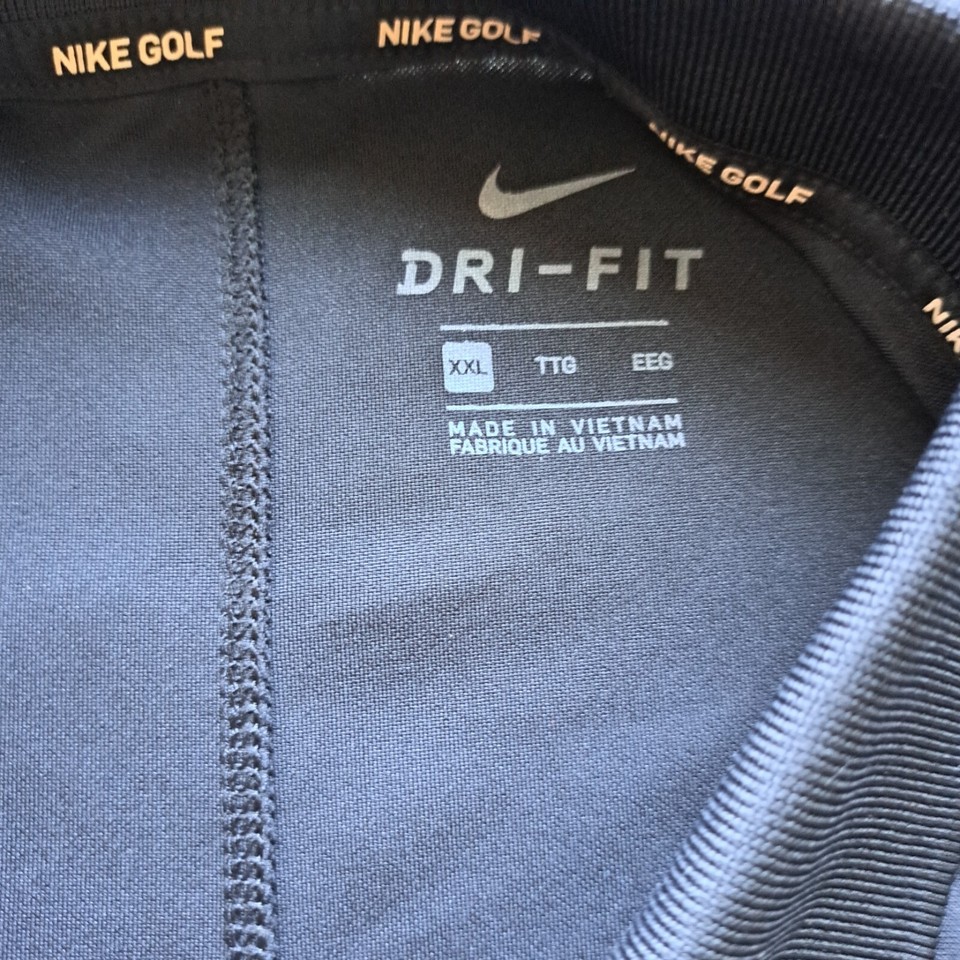 Nike EYBL basketball golf polo dri fit shirt size XXL 2XL black eBay