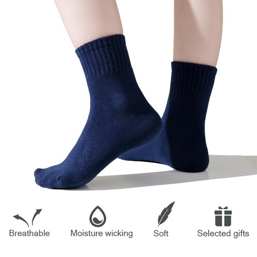 Kids Seamless Socks Boys Girls Cotton Athletic Socks 8-11 Years School Ankle ... - Picture 4 of 7