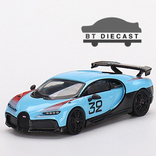 MINI GT BUGATTI CHIRON PUR SPORT GRAND PRIX #32 1/64 LIGHT