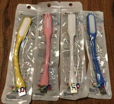 4 Pack Flexible USB LED Light Lamp 4 Keyboard Study Reading Notebook Laptop PC