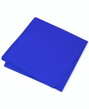 Club Room Men's Blue Simple Solid 100 Silk Pocket Square, ONE SIZE