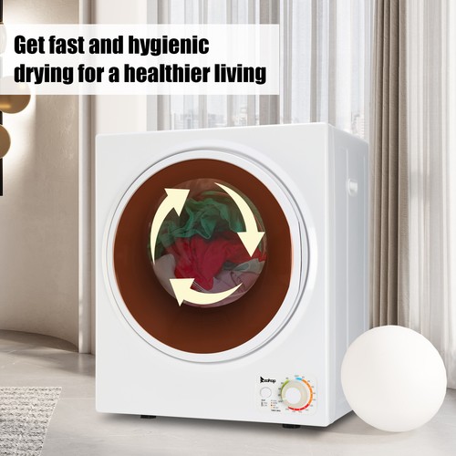 1.6cuft Portable Clothes Dryer Machine 120V 850W Compact Laundry Dryer Apartment - Picture 9 of 21