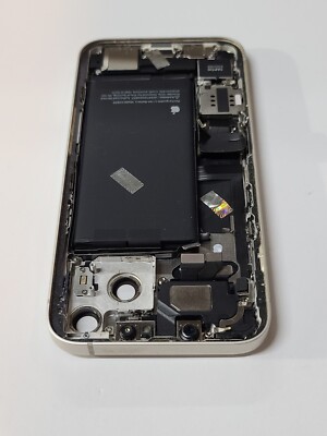 OEM Apple IPhone Original Housing 13,White, No Rear Camera, Fair