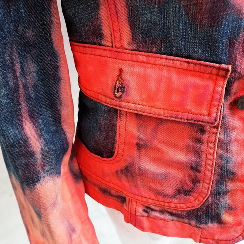 graffiti jacket woman streetware denim punk rock fashion italian brand handmade - Picture 6 of 24