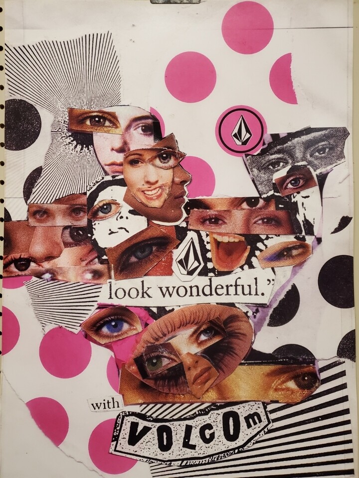 VOLCOM 2003 Surf Skateboard Look Wonderful promo poster FLAWLESS