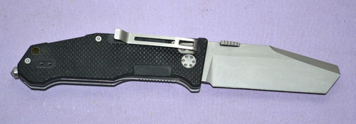 Mantis Pry II Flat Blade Liner-Lock Black G10 Handle Folding Knife -- Great - Picture 6 of 11