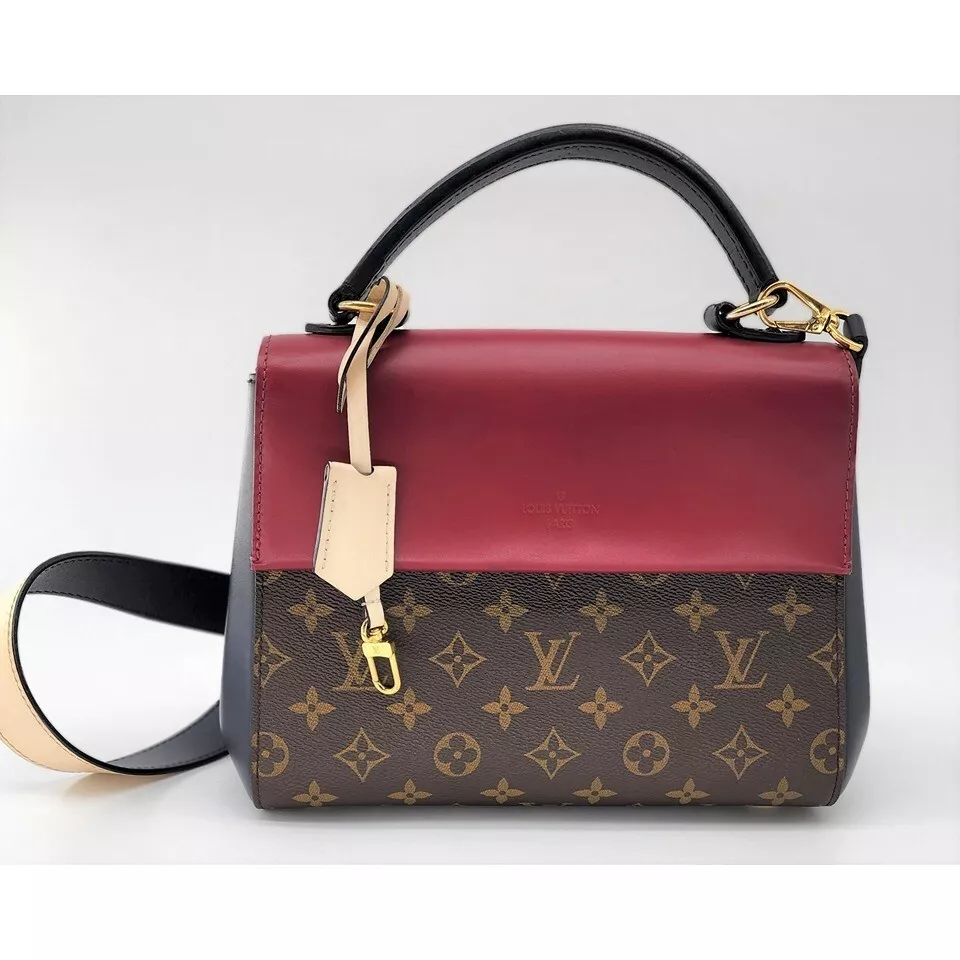 Louis Vuitton Cluny Top Handle Bag Monogram Canvas BB Brown