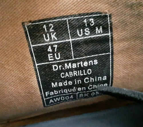 Dr Martens Cabrillo Black Boot Mens Size 13 - Picture 7 of 7