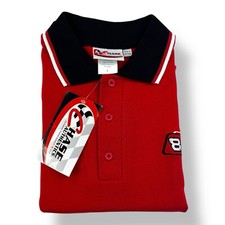 Chase Authentics Red 8 Dale Earnhardt Jr Bud Racing Cotton Polo Shirt Large