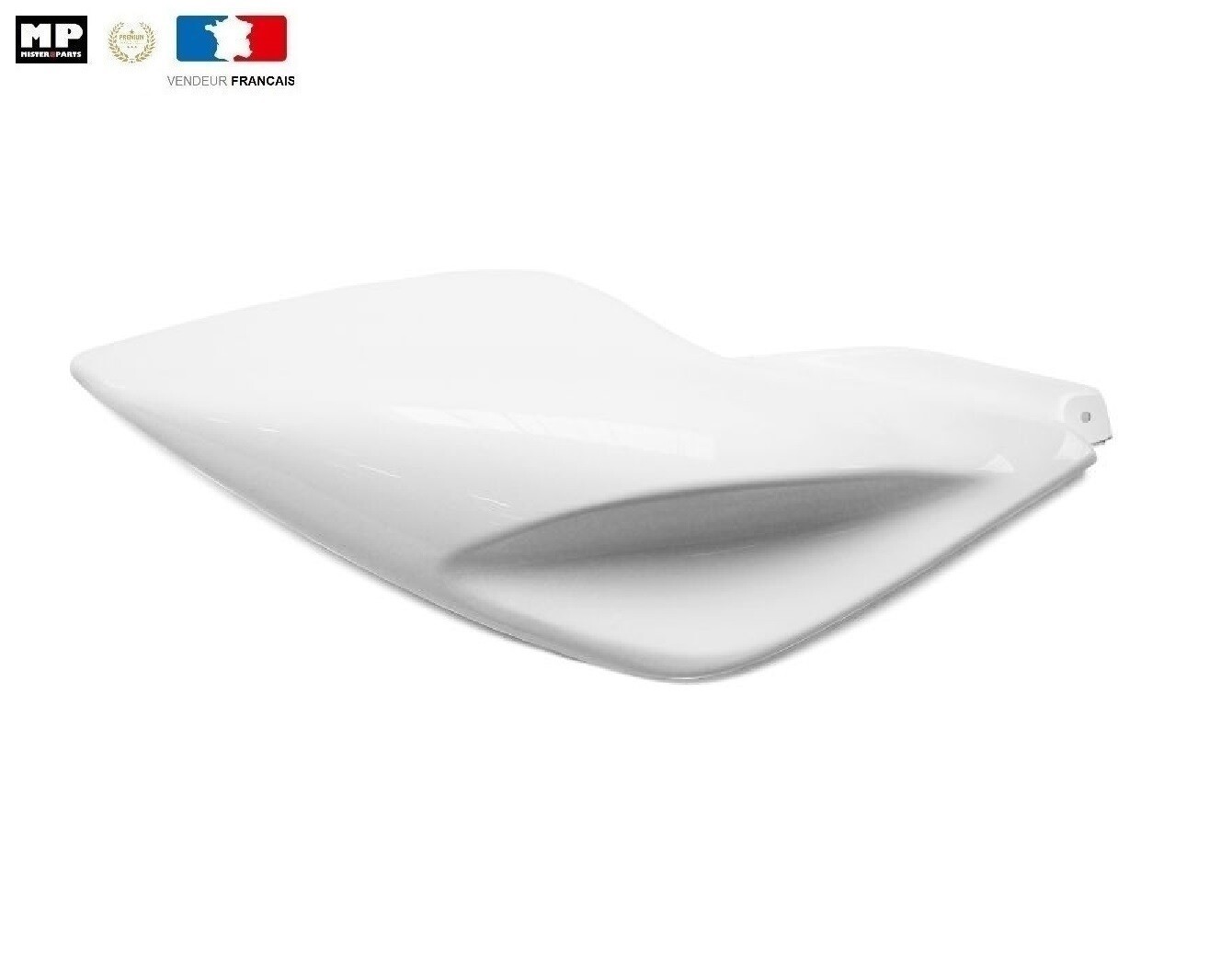 Coque arrière droite blanche type origine pour les trajets quotidiens en MBK Nitro 1997-2012