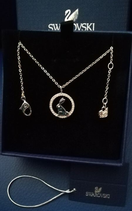 Pendentif Swarovski Petit Lapin à Porter au Quotidien ou pour Pâques