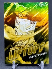 2021 Topps Fire #WHL-16 Albert Pujols We Have Liftoff Gold Minted