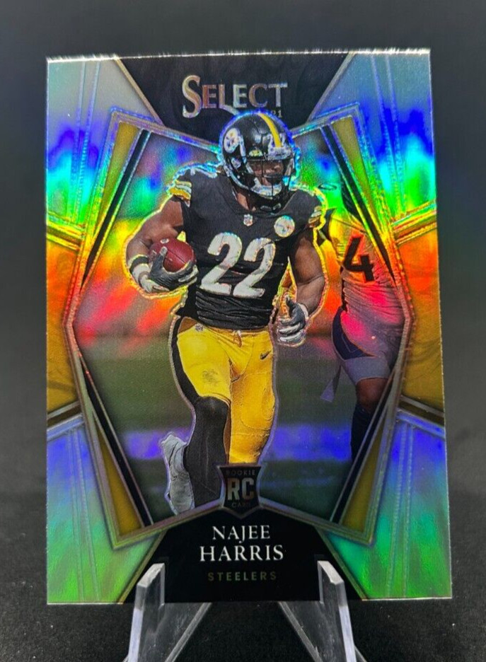Najee Harris 2021 NFL Panini Select Silver Premier Rookie RC #153 Steelers
