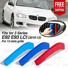 M-Sport 13 Leiste Streifen Nieren Grill ABDECKUNG F�r BMW 3er E92 E93 LCI 10-13