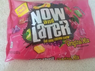 2 Bags Now and Later Original Mix 8 oz. NEW-SHIPS SAME BUSINESS DAY 