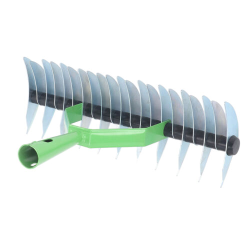 Thatch Rake Stainless Steel Curved Tip Teeth Lawn Rake For Leaves Garden MT8 - Afbeelding 1 van 24