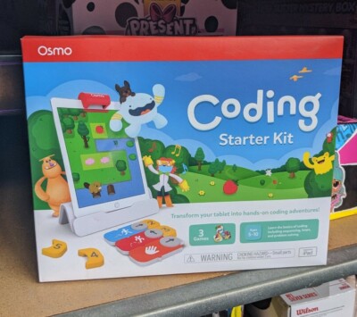 Osmo - Coding Starter Kit for iPad - Ages 5-12 Coding, STEM (box has small tear)