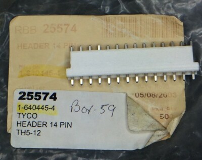 1-640445-4 TYCO CONN HEADER VERT 14POS 3.96MM 12 PIECES