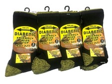 Mens Diabetic Friendly Heavy Duty Work Socks Wide Top Cushioned UK 6-11