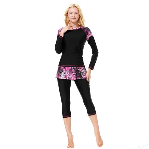 Modest Women Muslim Full Cover Swimwear Summer Burkini Beach Bathing Beachwear - Picture 5 of 34
