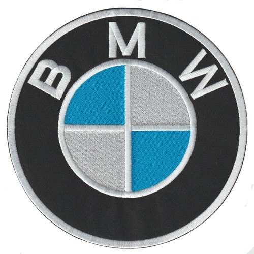 Logotipo de motociclista BMW talla 8,0"x8,0" coser bordado hierro en parches - Imagen 3 de 11